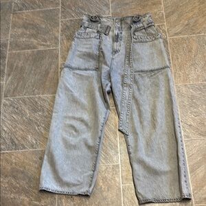 Agoldie Paper Bag Waist Jeans